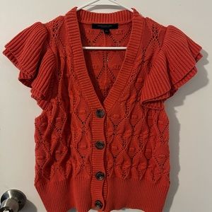 Coral Sweater Top
